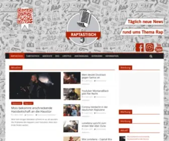 Raptastisch.net(Täglich News rundum Rap) Screenshot