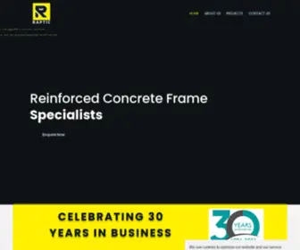 Raptic.com(Reinforced Concrete Frame Specialists) Screenshot