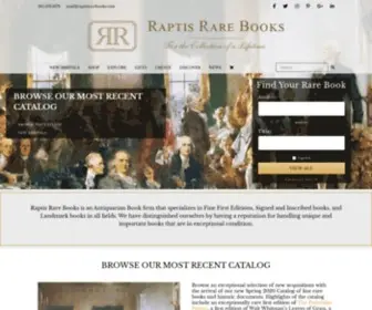 Raptisrarebooks.com(Raptis Rare Books) Screenshot