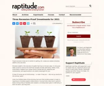Raptitude.com(Getting Better at Being Human) Screenshot