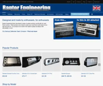 Raptor-Engineering.co.uk(Raptor Engineering Custom Landrover Dashboard Parts) Screenshot