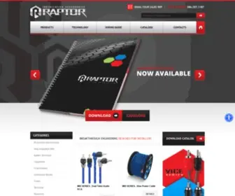 Raptor-Online.com(Car Audio Installation Accessories) Screenshot