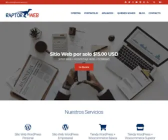 Raptor-Web.com(Raptor Web Internacional) Screenshot