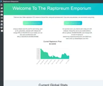 Raptoreumemporium.com(Raptoreum Emporium) Screenshot