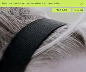 Raptormask.com(Protective Face Mask For Athletes) Screenshot