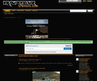 Raptorowners.com(Raptor Owners) Screenshot