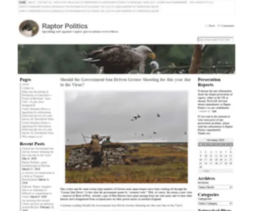 Raptorpolitics.org.uk(Raptor Politics) Screenshot