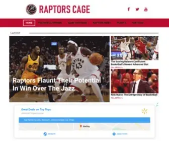 Raptorscage.ca(Raptors Cage) Screenshot