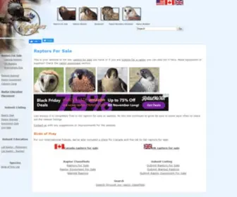 Raptorsforsale.com(Raptors For Sale) Screenshot