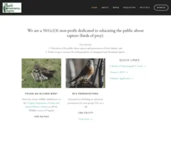 Raptorsva.org(Raptor Conservancy of Virginia) Screenshot