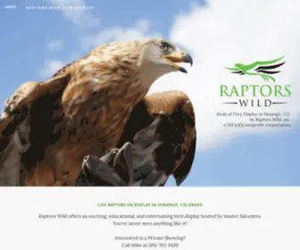 Raptorswild.org(Raptors Wild Wings Over the Rockies) Screenshot