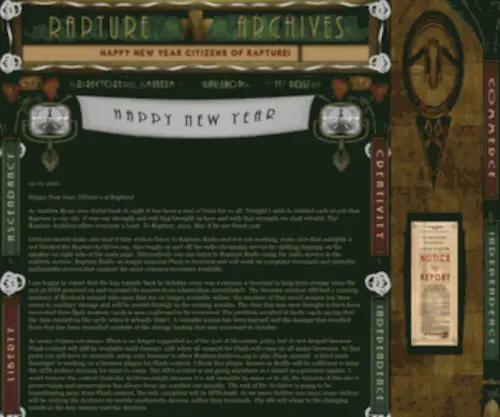 Rapturearchives.org(Rapture Archives Center) Screenshot