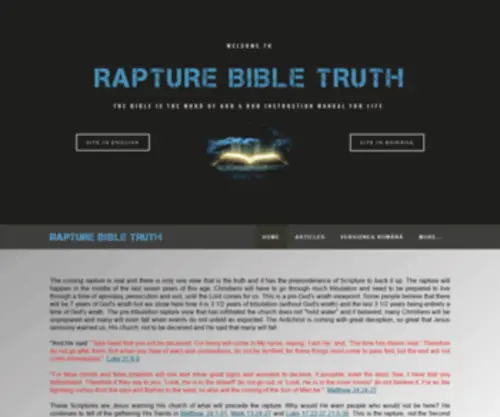 Rapturebibletruth.com(Many are starting to realize that the mid tribulation rapture view) Screenshot