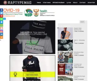 Raptypemag.co.za(Rap type Mag) Screenshot