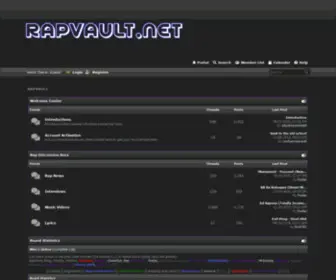 RapVault.net(O.G) Screenshot