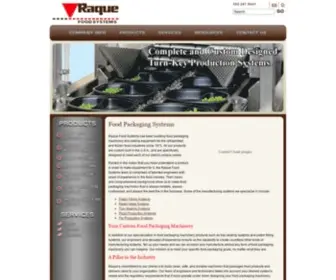 Raque.com(Food Packaging Machinery) Screenshot