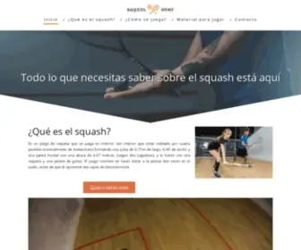Raquetasport.com(Todo lo que necesitas saber sobre el squash está aquí) Screenshot