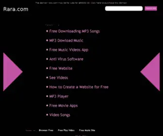 Rara.com(Rara music) Screenshot