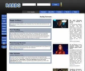 Rarbgdata.org(RARBG Rarbg Index page) Screenshot