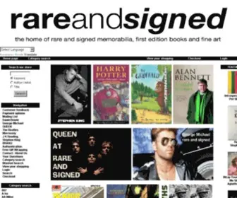 Rareandsigned.com(Queen) Screenshot