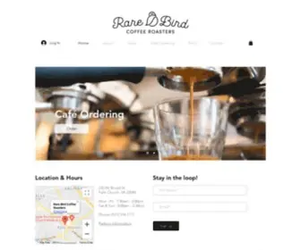 Rarebirdcoffee.com(Rare Bird Coffee) Screenshot