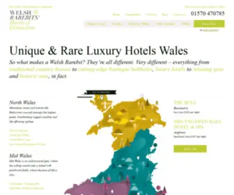 Rarebits.co.uk(Luxury Hotels Wales) Screenshot