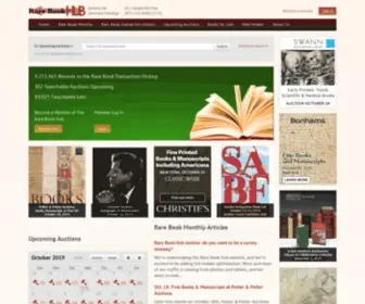 Rarebookhub.com(Your source for everything about book collecting) Screenshot