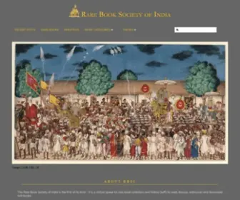 Rarebooksocietyofindia.org(Rare Book Society of India) Screenshot
