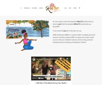 Rarebyroselyne.com(Life is RARE) Screenshot