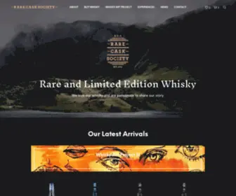 Rarecasksociety.com(Rare and limited edition whisky) Screenshot