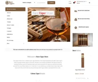 RarecigarStore.com(Rare Cigar Store) Screenshot