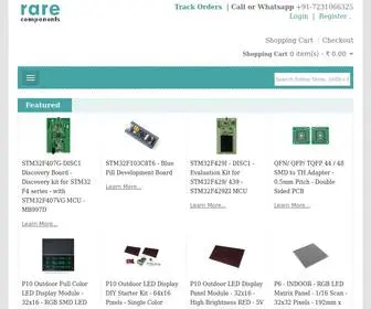 Rarecomponents.com(Industrial Electronic Components & Development Tools Distributor) Screenshot