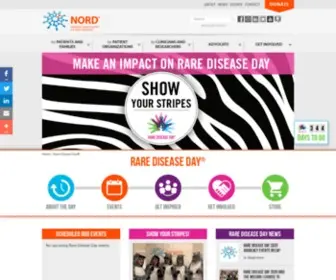 Rarediseaseday.us(NORD (National Organization for Rare Disorders)) Screenshot