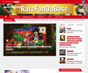Rarefandabase.com(The #1 Source For Rare News) Screenshot