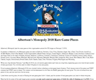 Raregamepiece.com(Albertson's) Screenshot