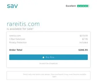 Rareitis.com(The premium domain name) Screenshot