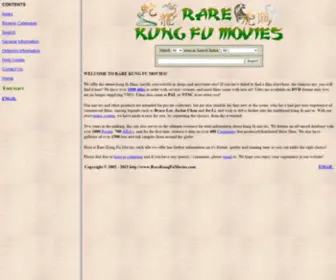 Rarekungfumovies.com(RARE KUNG FU MOVIES) Screenshot