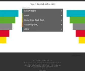 Rarelydustybooks.com(Buy Books For Less) Screenshot