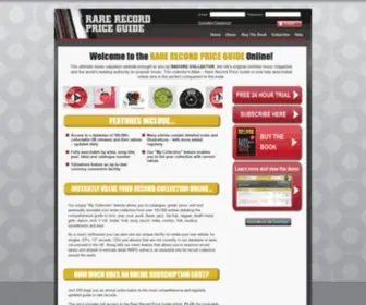 Rarerecordpriceguide.com(Rare Record Price Guide) Screenshot