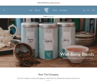 Rareteacompany.com(Loose Leaf Tea) Screenshot