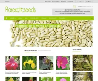 Rarexoticseeds.com(Vente en ligne de graines rares et exotiques) Screenshot