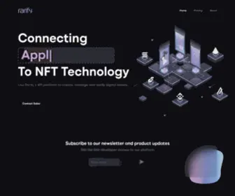 Rarify.tech(NFT API Platform) Screenshot