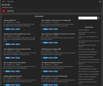 Rariri.com(Resume Your Profile) Screenshot