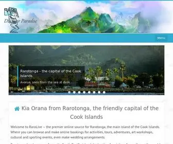 Rarolive.com(Kia Orana from Rarotonga) Screenshot