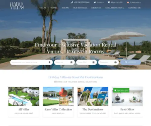 Rarovillas.com(Luxury Villas Puglia for rent) Screenshot