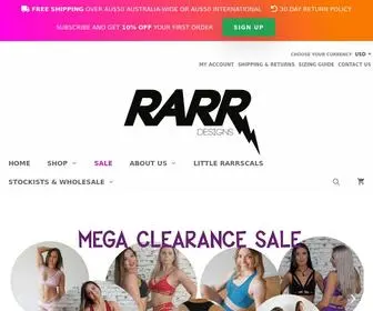 Rarrdesigns.com.au(Women's #1 Pole Wear & Dance Clothing Brand in Australia) Screenshot