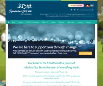 Rasa.org.au(Relationships Australia South Australia) Screenshot