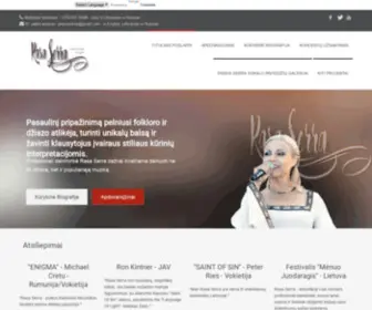 Rasaserra.com(Profesionali dainininkė) Screenshot