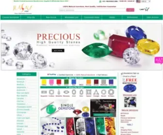 Rasavgems.com(Wholesale gemstone manufacturer & supplier online) Screenshot