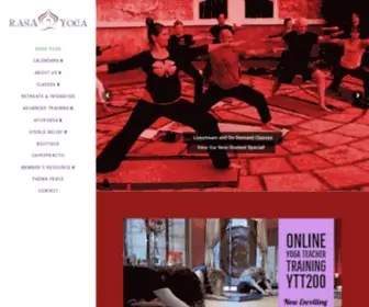 Rasayogaschool.org(Rasa Yoga) Screenshot